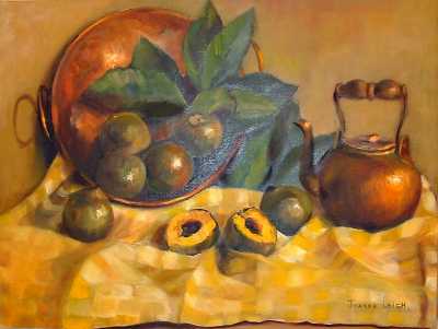 Copper-pan-and-kettle